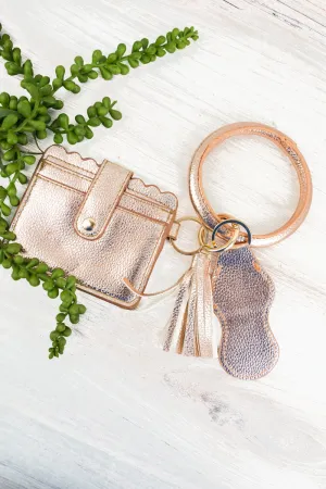 Keychain Bangle w/Card & Chapstick Holder - 3 colors available