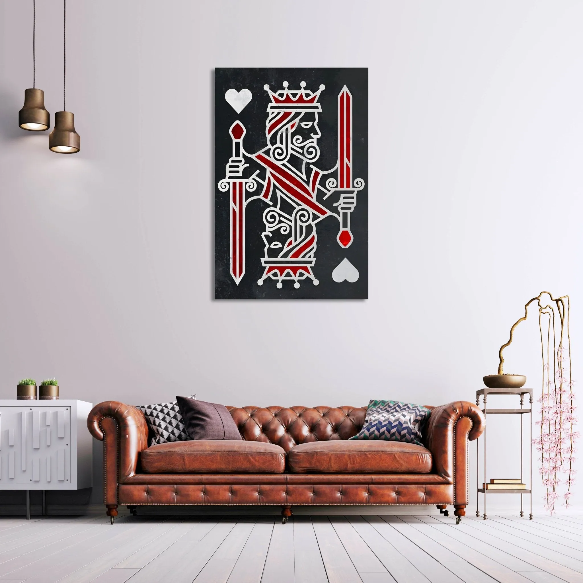 King Of Hearts Wall Art