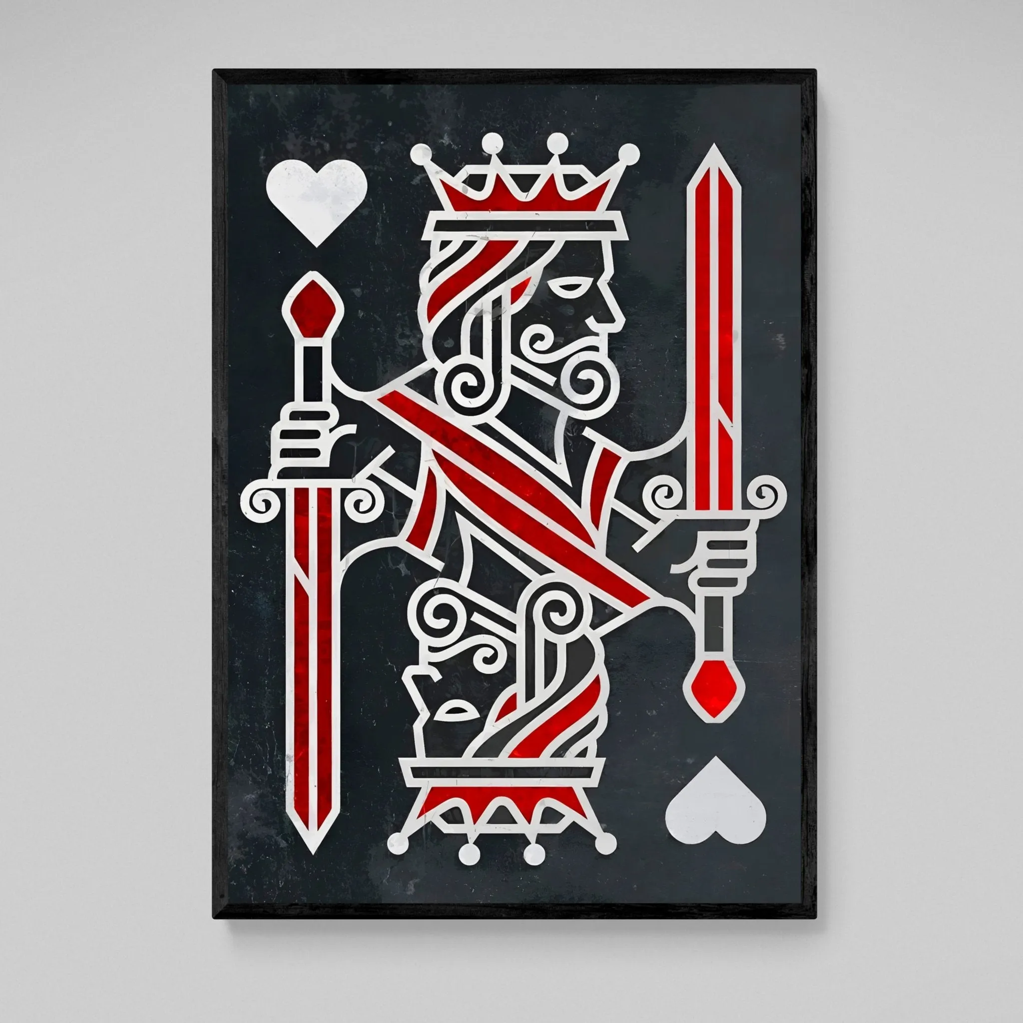 King Of Hearts Wall Art