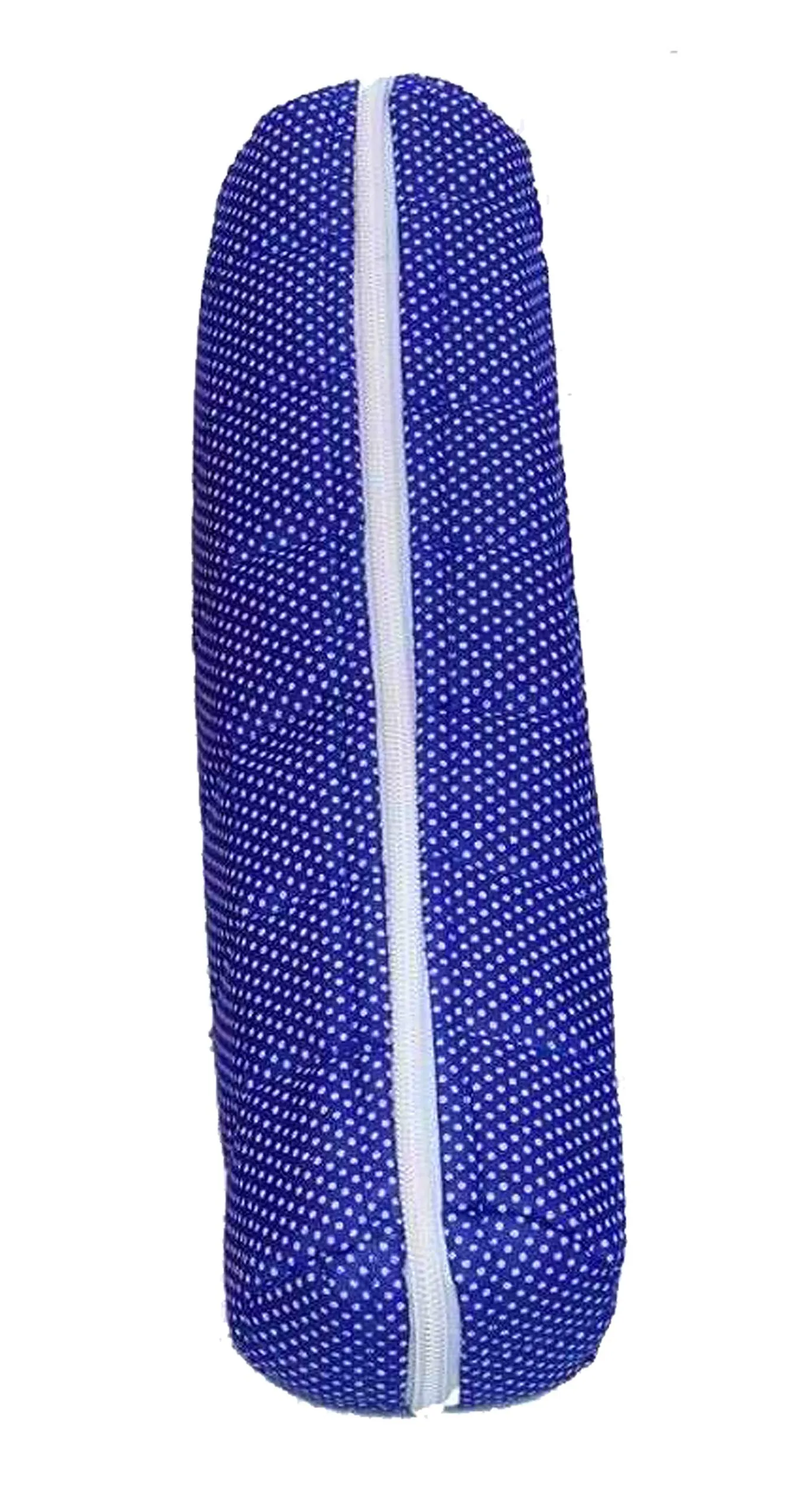 Kuber Industries Dots Print Watch Case,Bangle Box/Wrist Watch Holder/Watch Organizer/Bracelet Pouch Zip Top Watch Case With One Roll (Navy Blue)