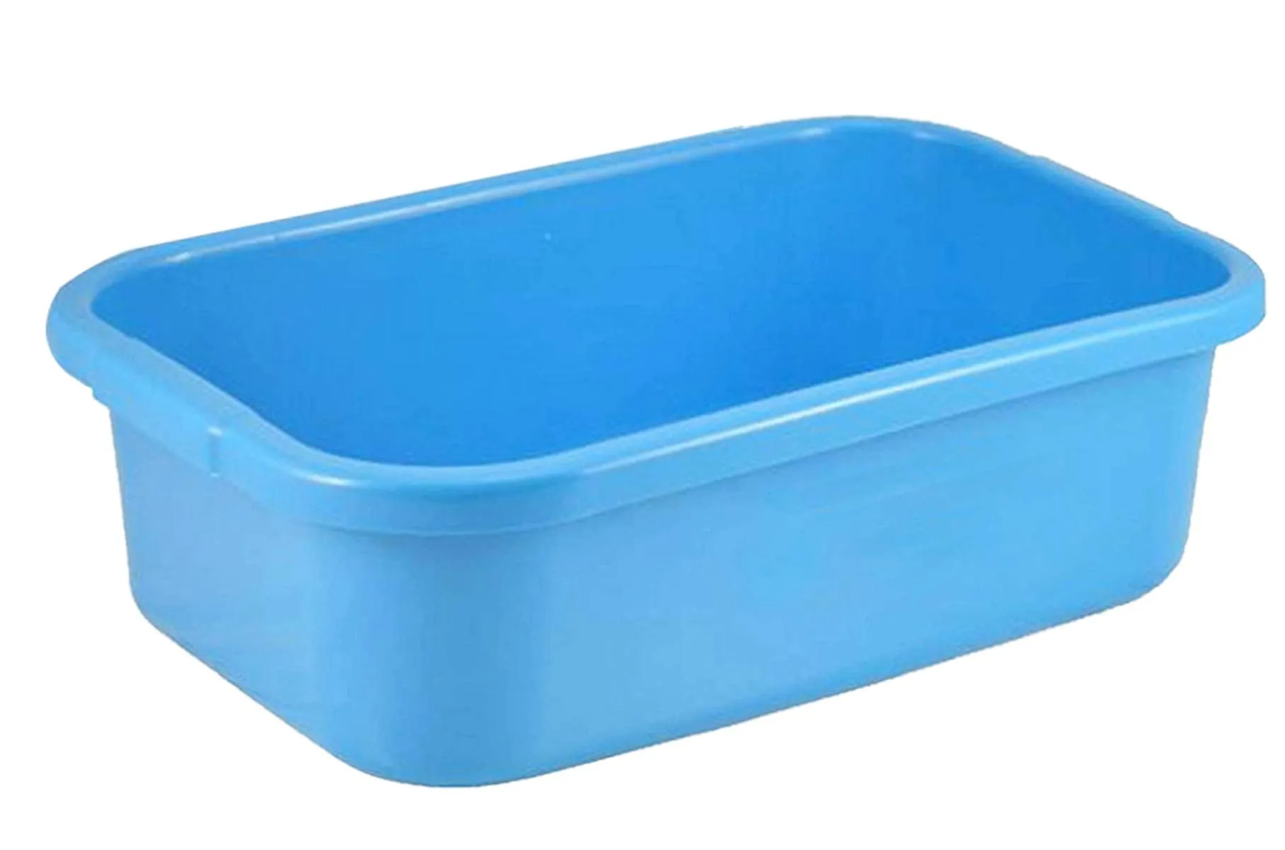 Kuber Industries Unbreakable Plastic Big Size Multipurpose Desk Organizer,kitchenTray,Storage Basket/Big Tray (Blue)-KUBERMART01577