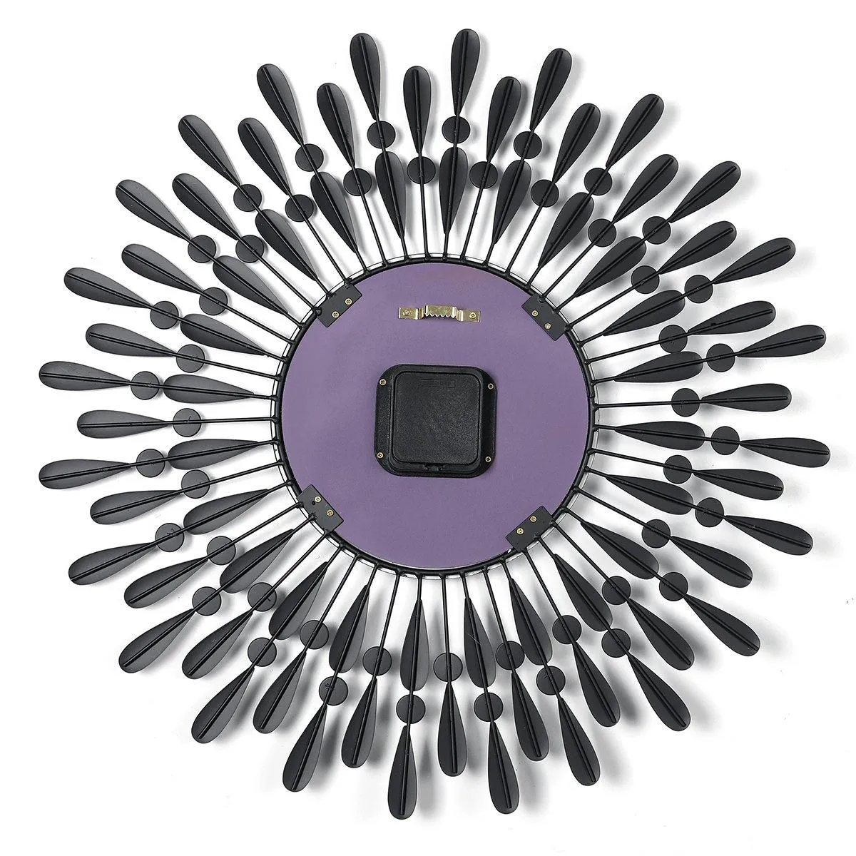 Large Modern Iron Art 3D Crystal Wall Clock