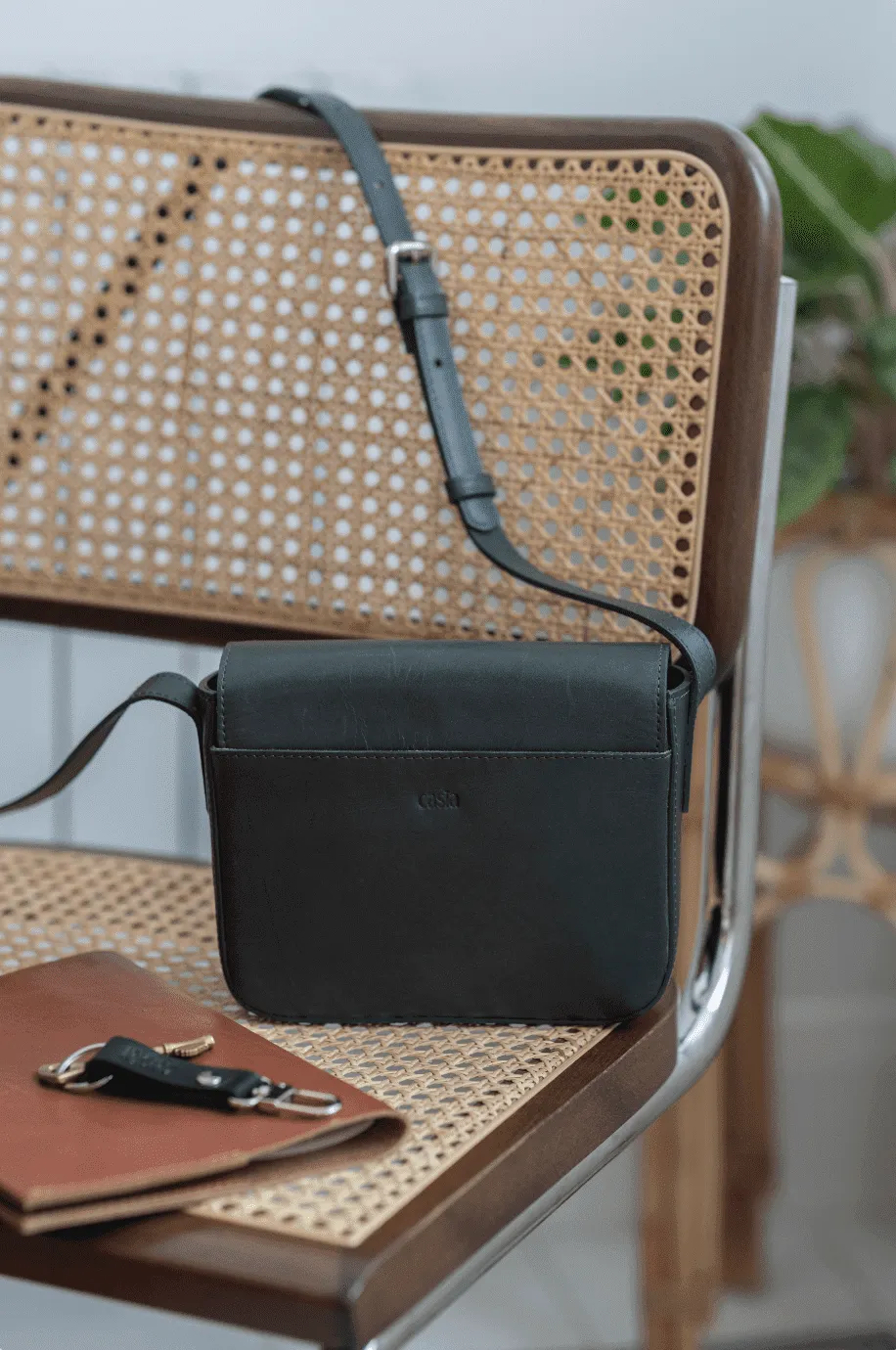 Leather crossbody bag - Palmar