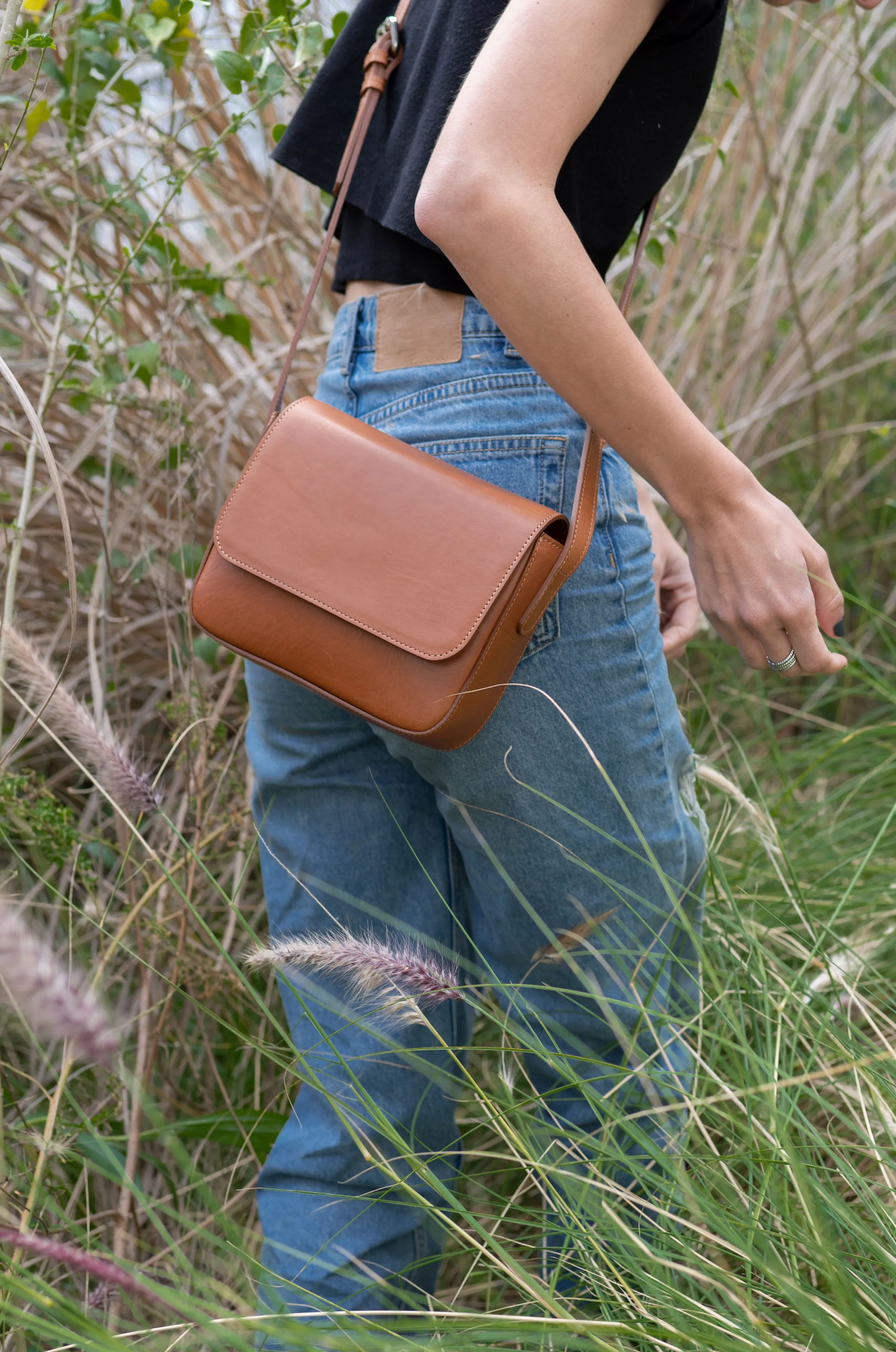 Leather crossbody bag - Palmar