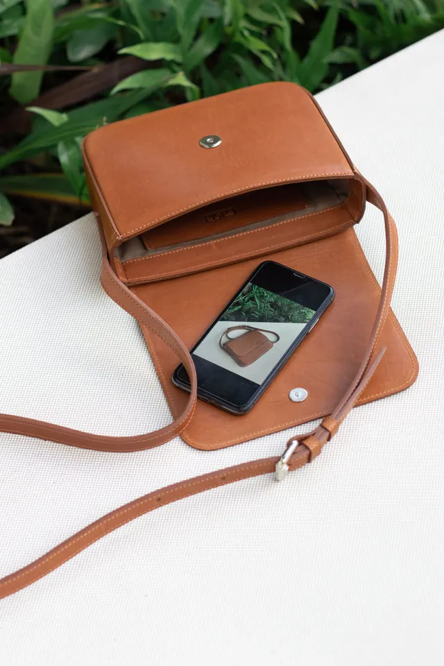Leather crossbody bag - Palmar