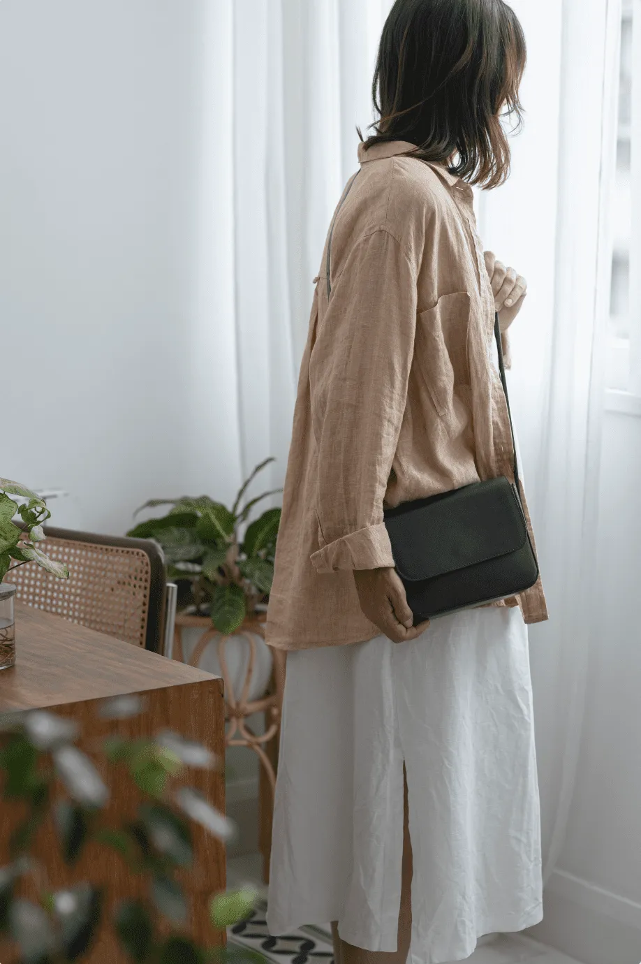 Leather crossbody bag - Palmar