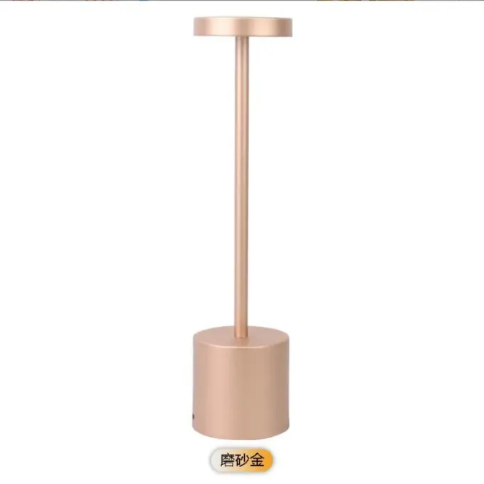 led rechargeable touch night light creative restaurant bedroom atmosphere lamp I-shaped minimalist bedside table lamp