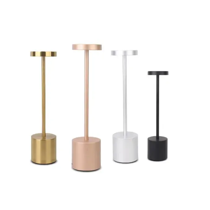 led rechargeable touch night light creative restaurant bedroom atmosphere lamp I-shaped minimalist bedside table lamp