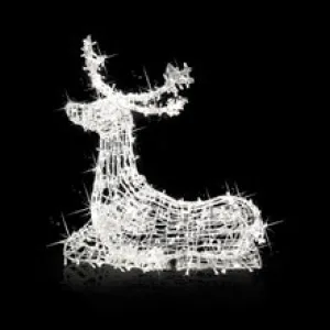 LED RESTING REINDEER