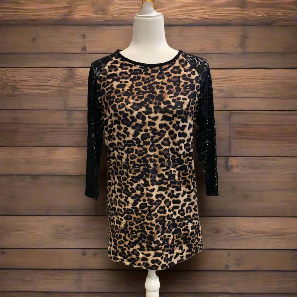 Leopard & Lace Tee