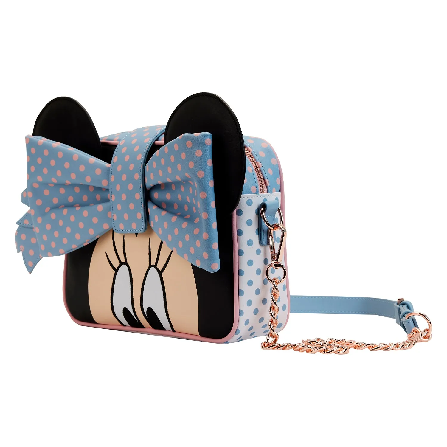 LF Disney Minnie Pastel Color Block Dots CrossBody Bag