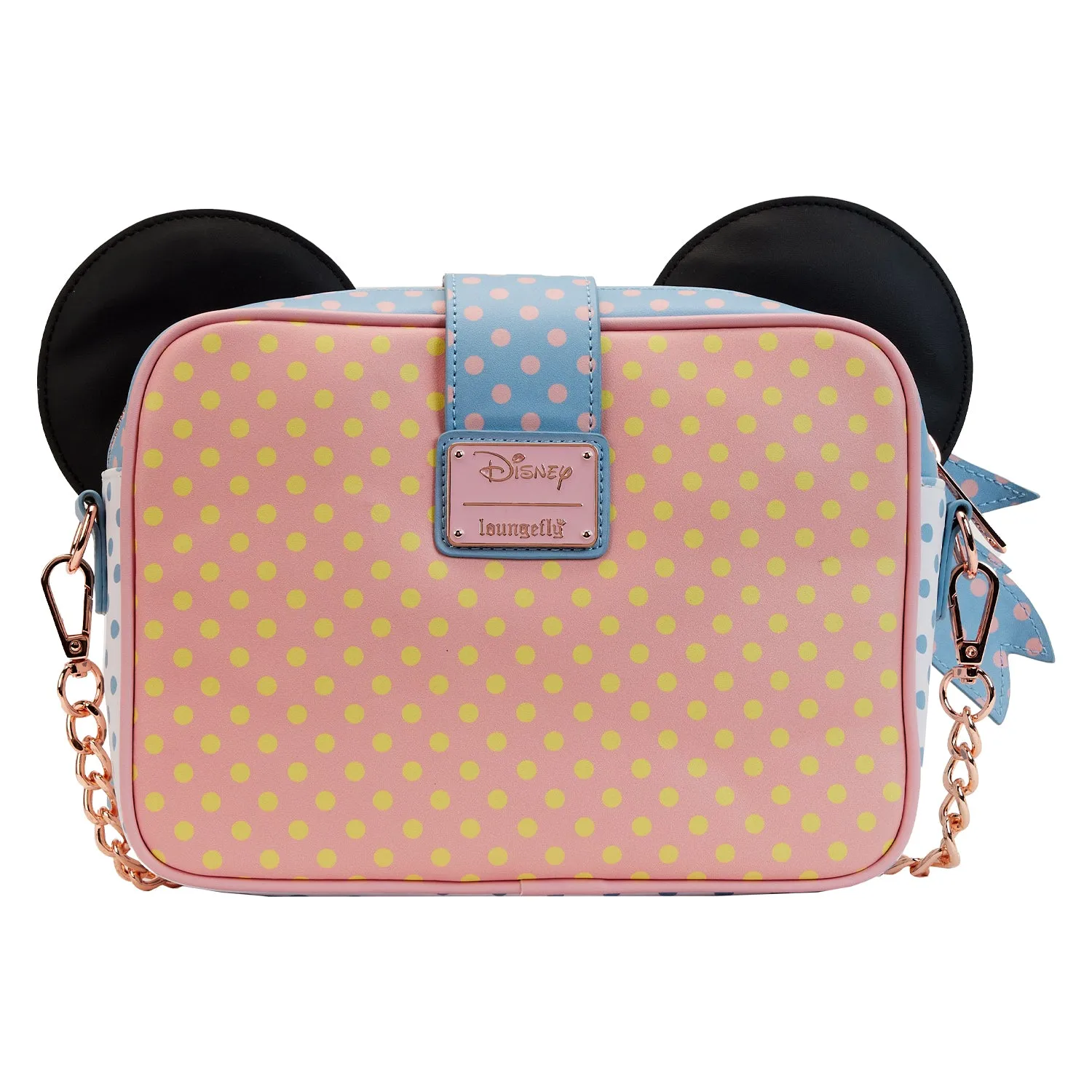 LF Disney Minnie Pastel Color Block Dots CrossBody Bag