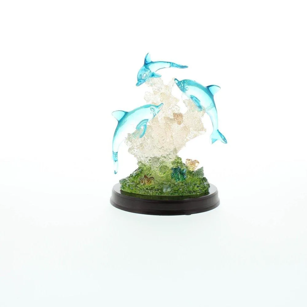 Lighted Dolphin Sculpture