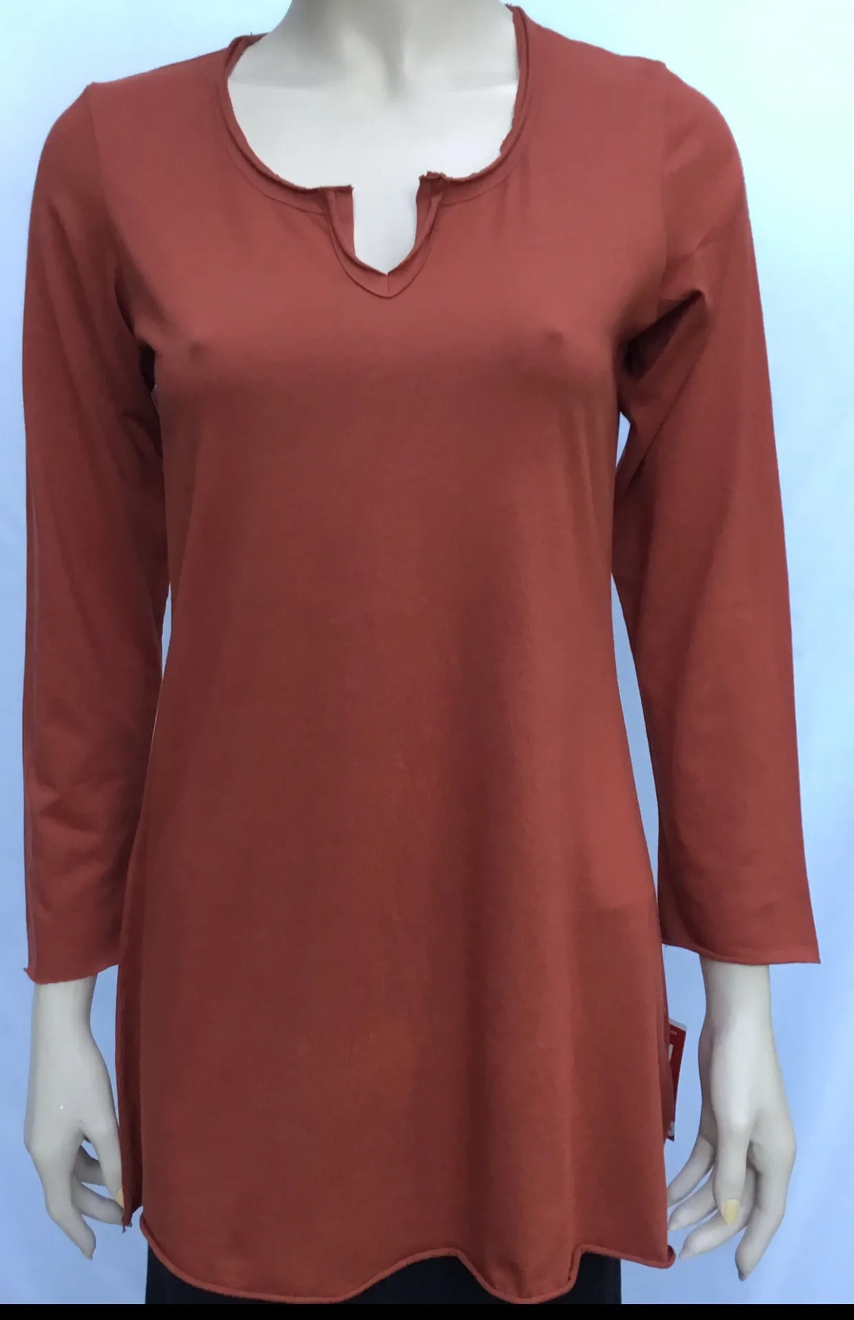 Lightweight Jersey Tunic - Clay