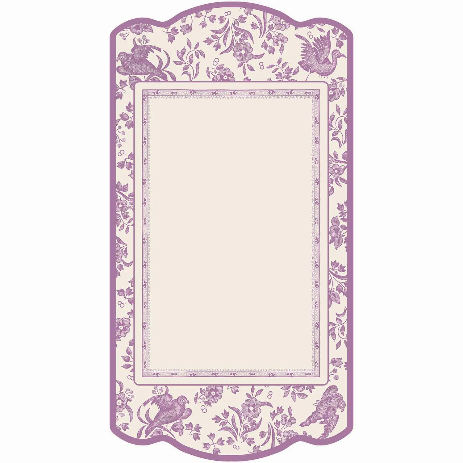 Lilac Regal Peacock Table Card