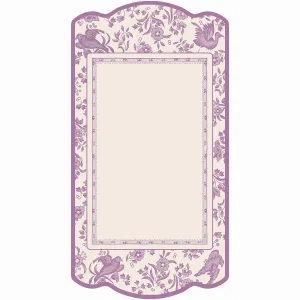 Lilac Regal Peacock Table Card
