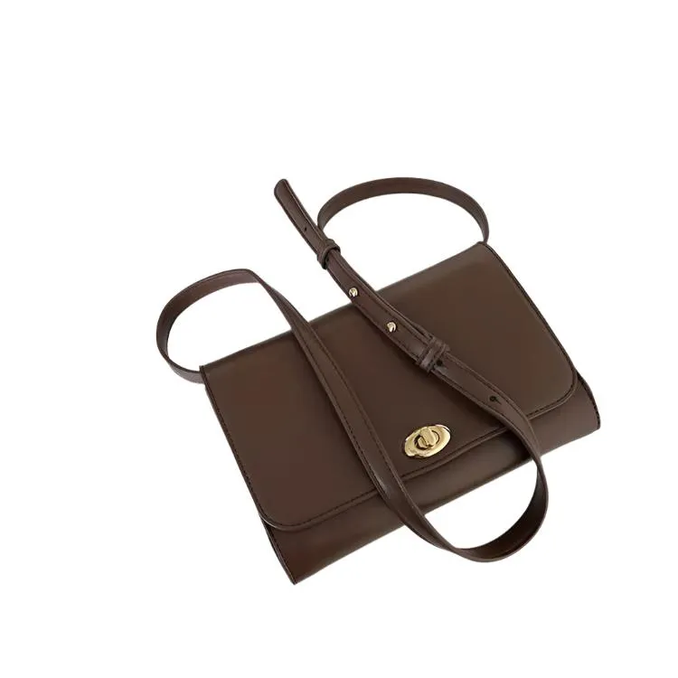Lock Flap Crossbody Bag