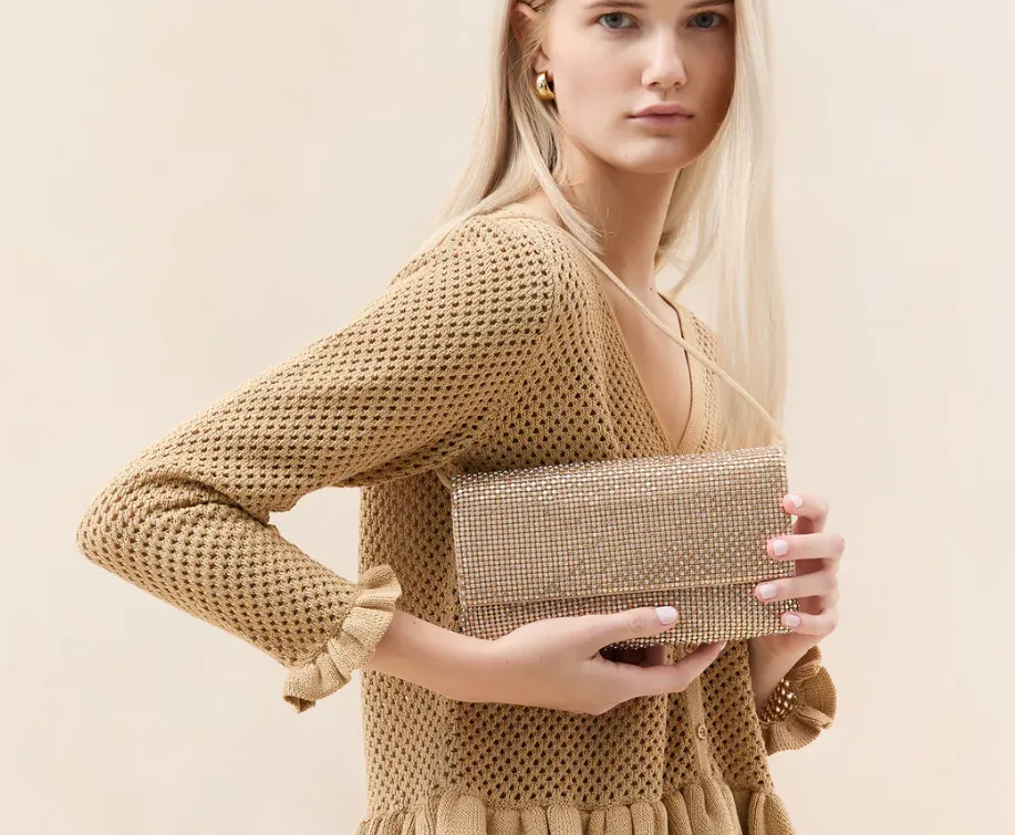 Loeffler Randall - Charlee Flap Clutch (Gold)