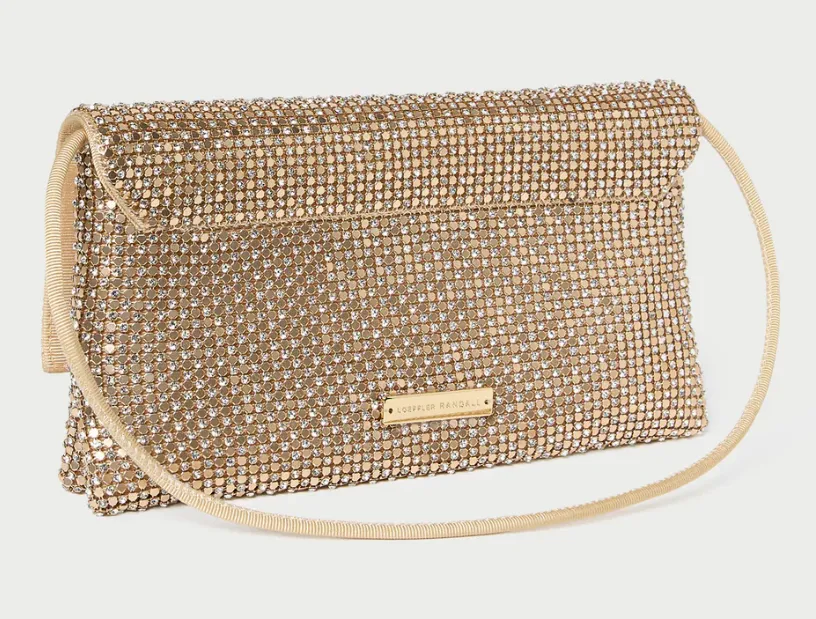 Loeffler Randall - Charlee Flap Clutch (Gold)