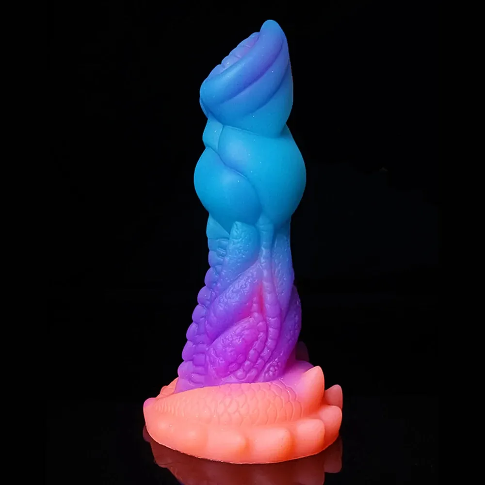 Luminous Dragon Dildos Huge Anal Butt Plug - Soft Monster Dildo Sex Toys for Women
