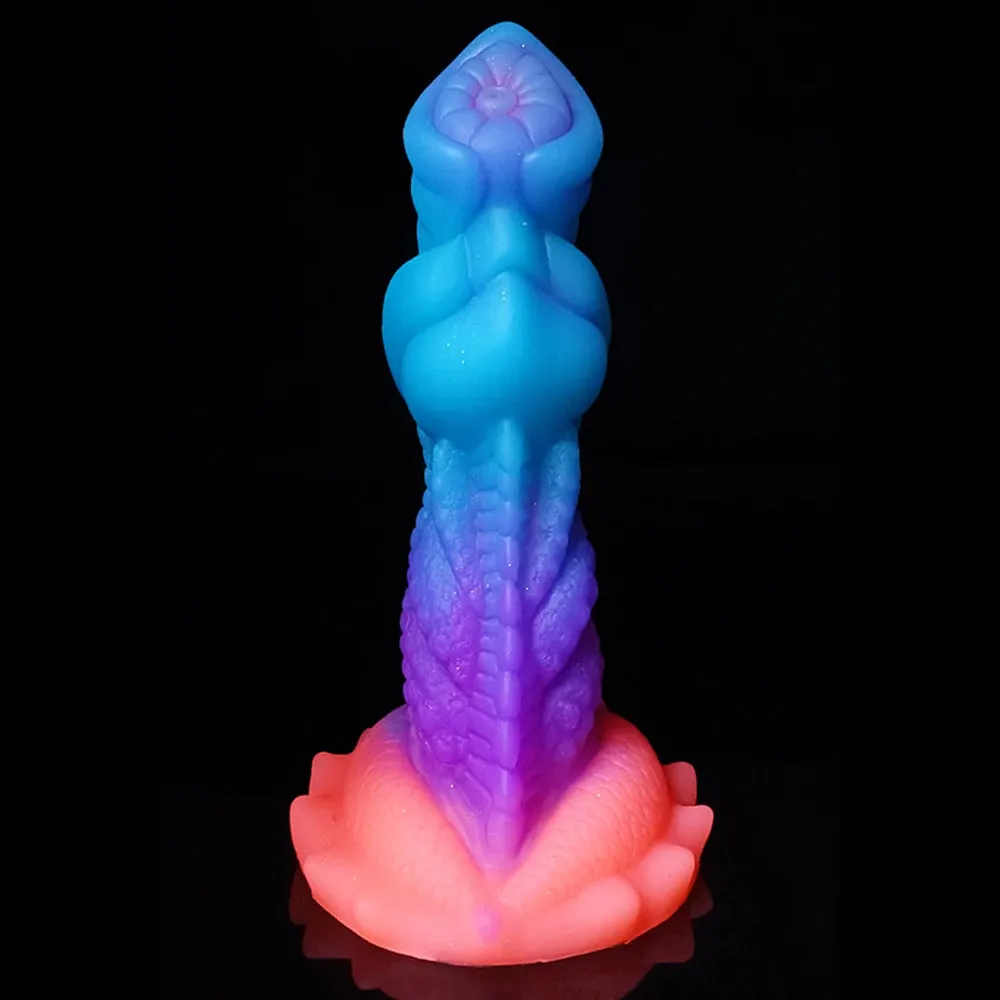 Luminous Dragon Dildos Huge Anal Butt Plug - Soft Monster Dildo Sex Toys for Women