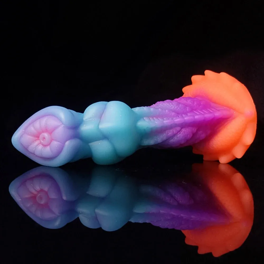 Luminous Dragon Dildos Huge Anal Butt Plug - Soft Monster Dildo Sex Toys for Women