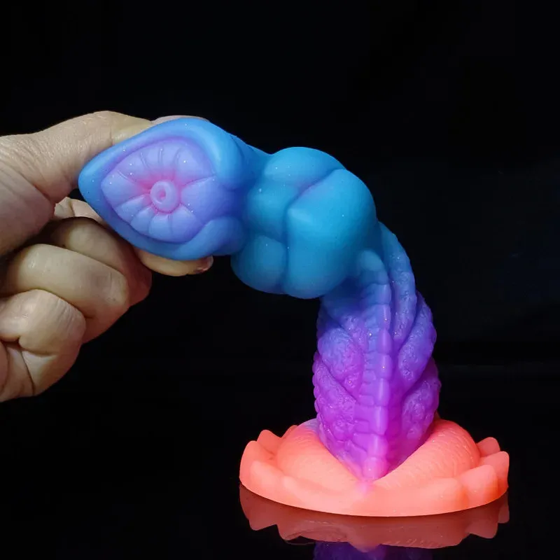 Luminous Dragon Dildos Huge Anal Butt Plug - Soft Monster Dildo Sex Toys for Women