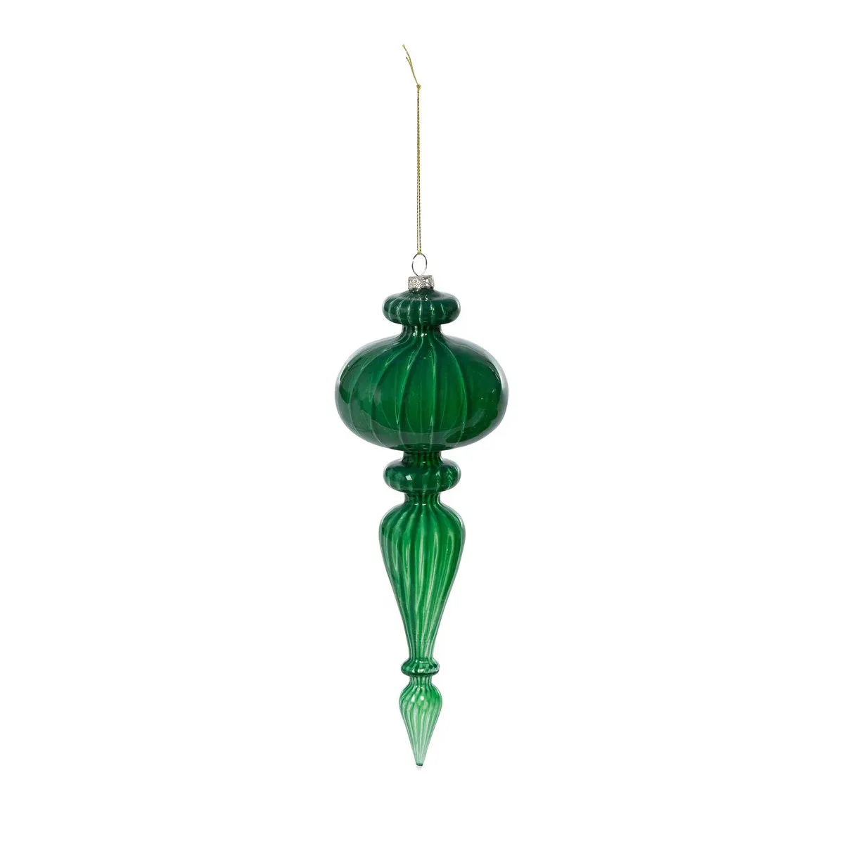 Luminous Green Glass Final Ornament