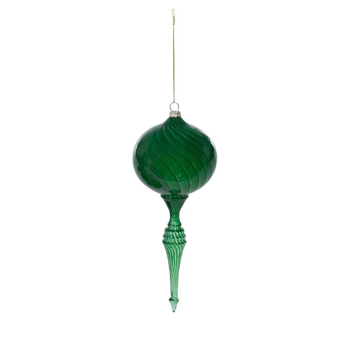 Luminous Green Glass Final Ornament