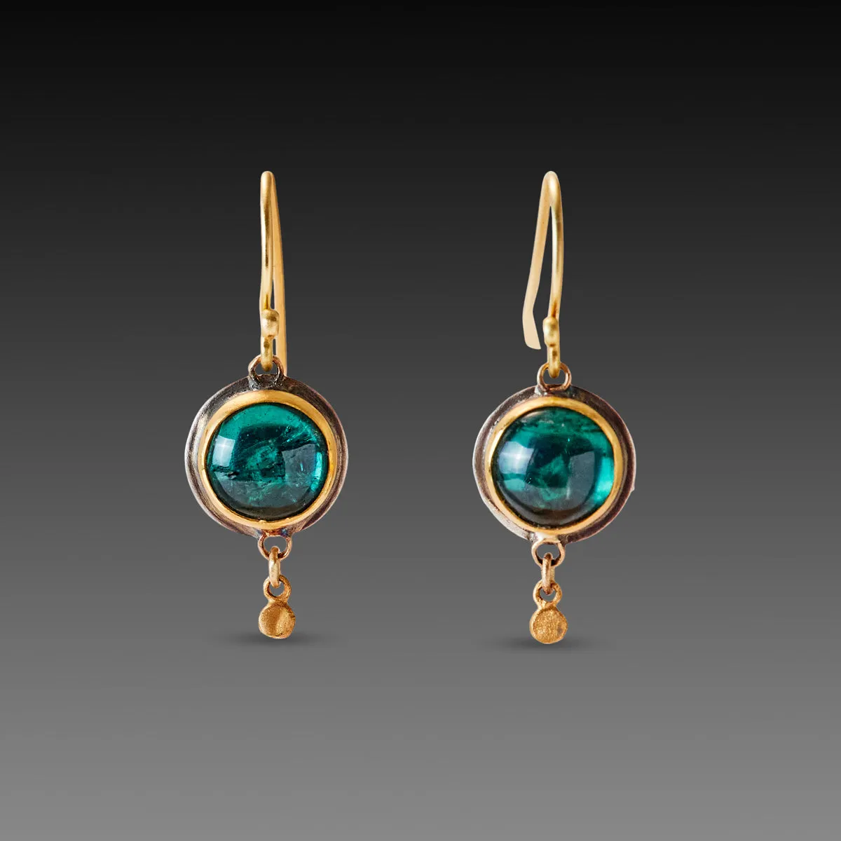 Luminous Green Tourmaline Earrings