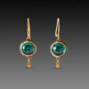 Luminous Green Tourmaline Earrings