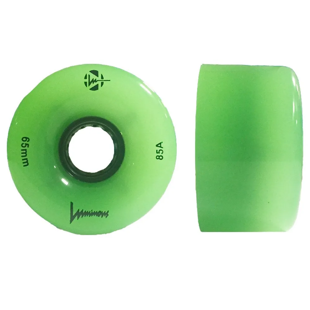 Luminous LED Glow 65mm Light-Up Quad Wheels