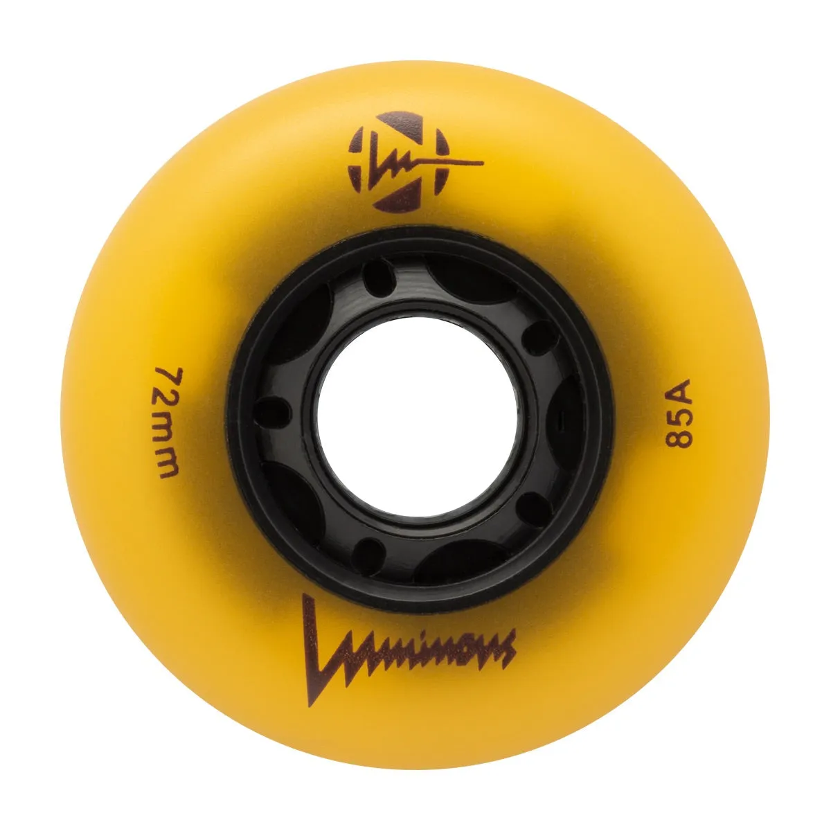 Luminous LED Inline Skate Wheels 72mm/85A - Sunray Glow - SOLD BY THE SINGLE WHEEL