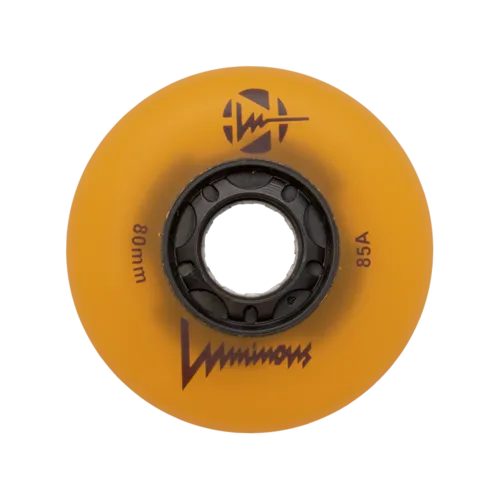 Luminous LED Inline Skate Wheels Multiple Colors 80mm 4-Pack - Sale