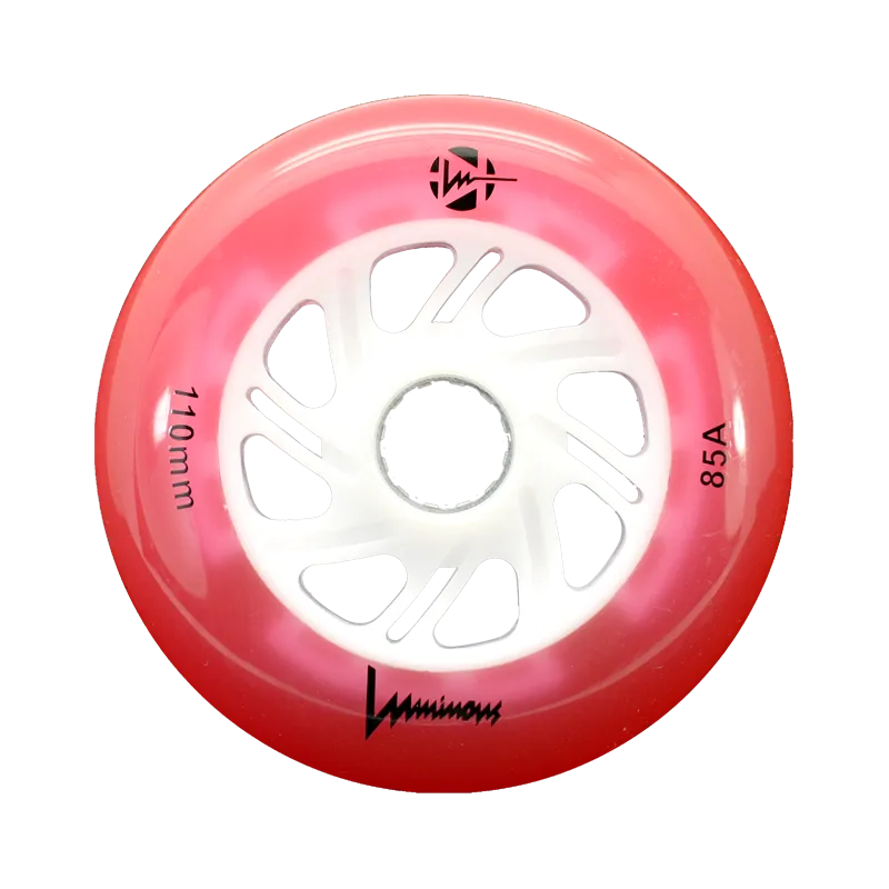 Luminous LED Inline Skate Wheels Multiple Colors 80mm 4-Pack - Sale