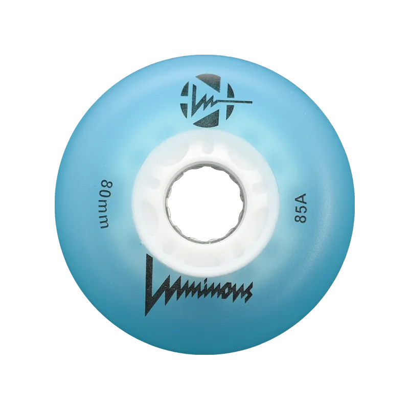 Luminous LED Inline Skate Wheels Multiple Colors 80mm 4-Pack - Sale
