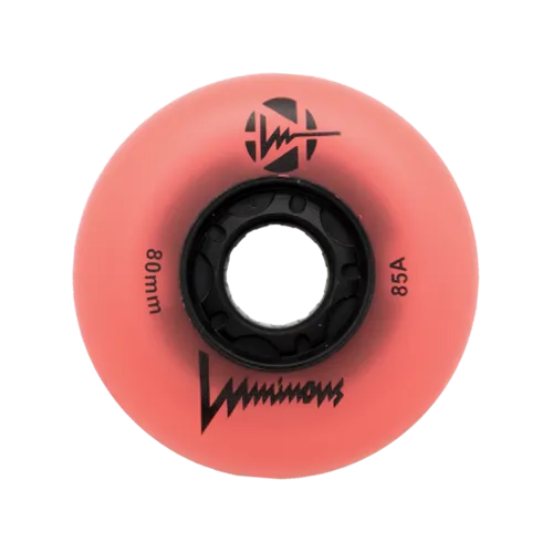 Luminous LED Inline Skate Wheels Multiple Colors 80mm 4-Pack - Sale