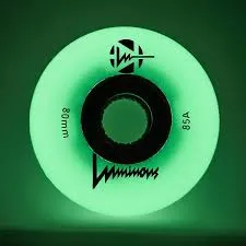 Luminous LED Inline Skate Wheels Multiple Colors 80mm 4-Pack - Sale