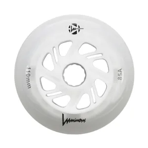 Luminous Light Up Inline Wheel White 110mm 85A