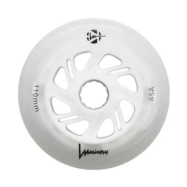 Luminous Light Up Inline Wheel White 110mm 85A