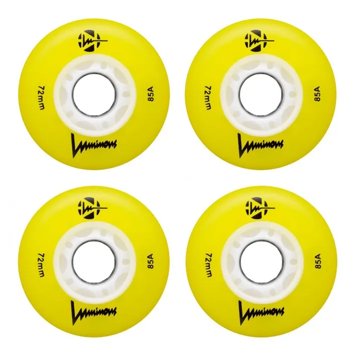 Luminous Light Up LED Inline Wheels 80mm 85A - 4 Pack