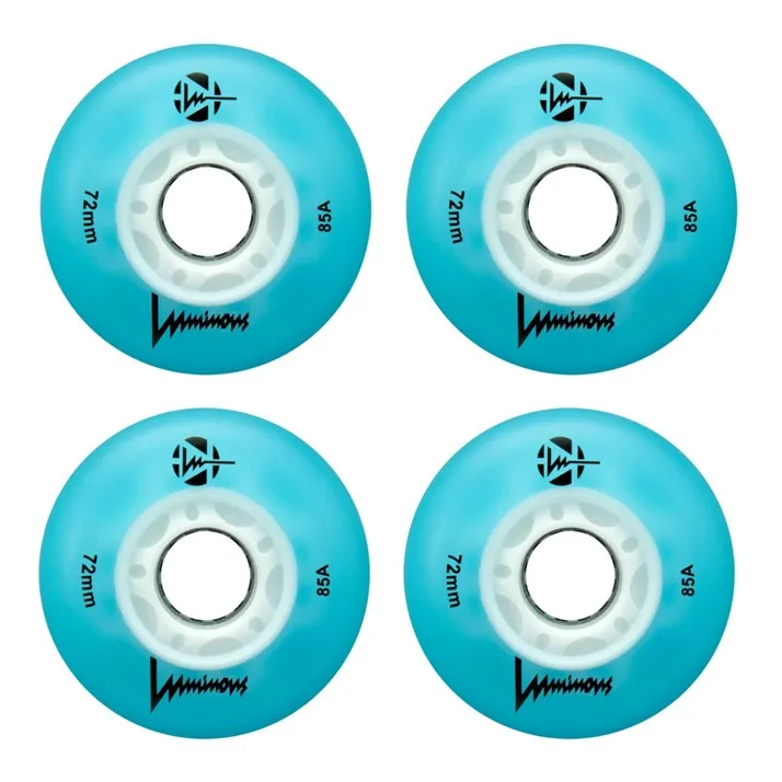 Luminous Light Up LED Inline Wheels 80mm 85A - 4 Pack