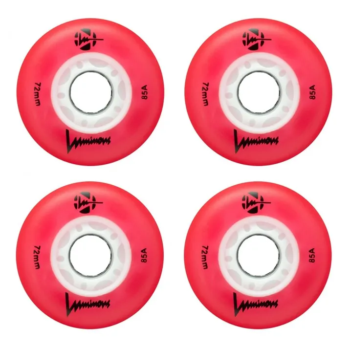 Luminous Light Up LED Inline Wheels 80mm 85A - 4 Pack