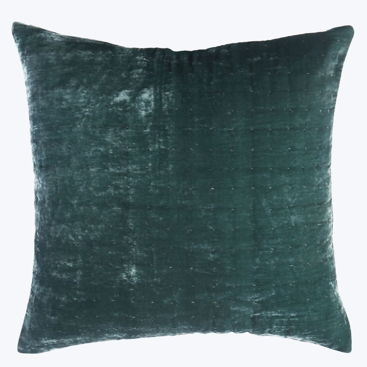 Luminous Quilted Velvet Euro Pillow