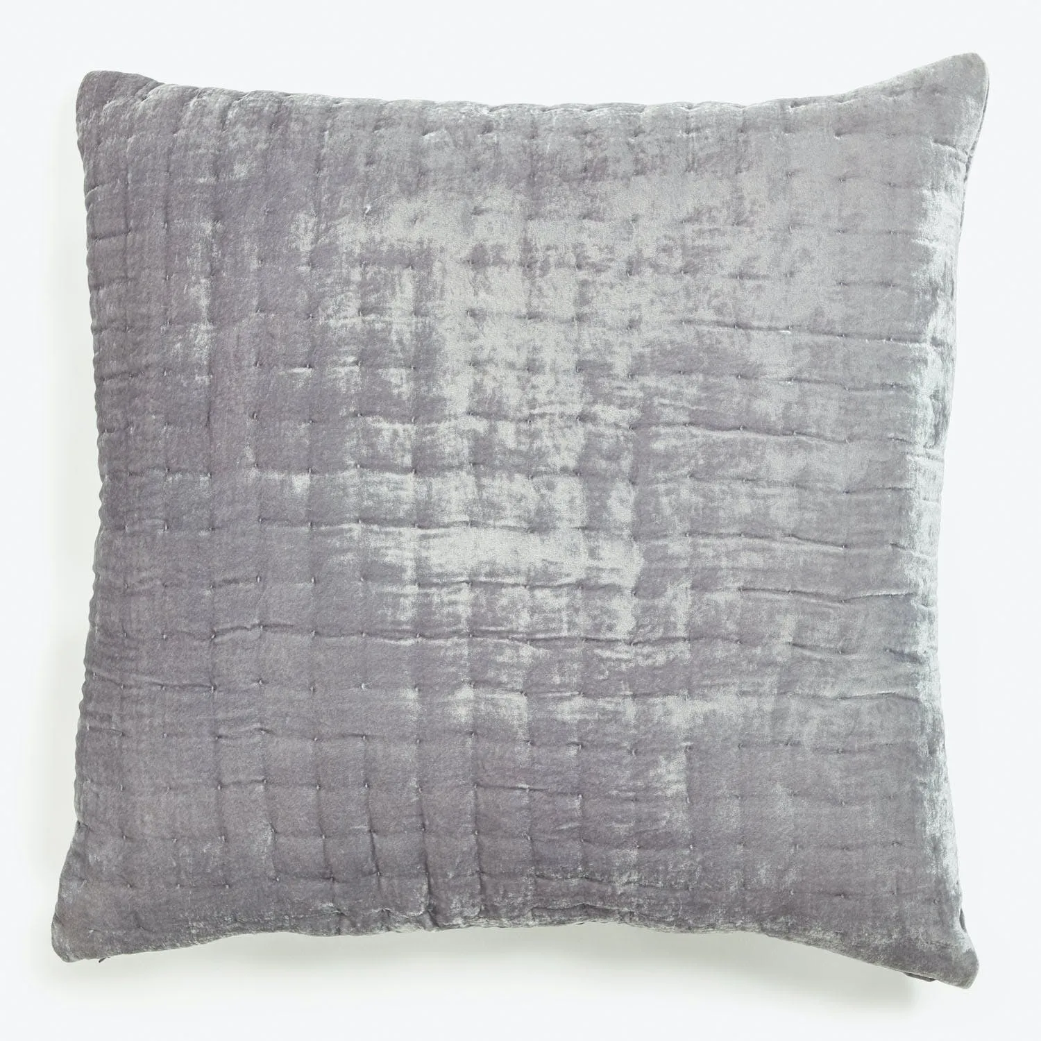 Luminous Quilted Velvet Euro Pillow