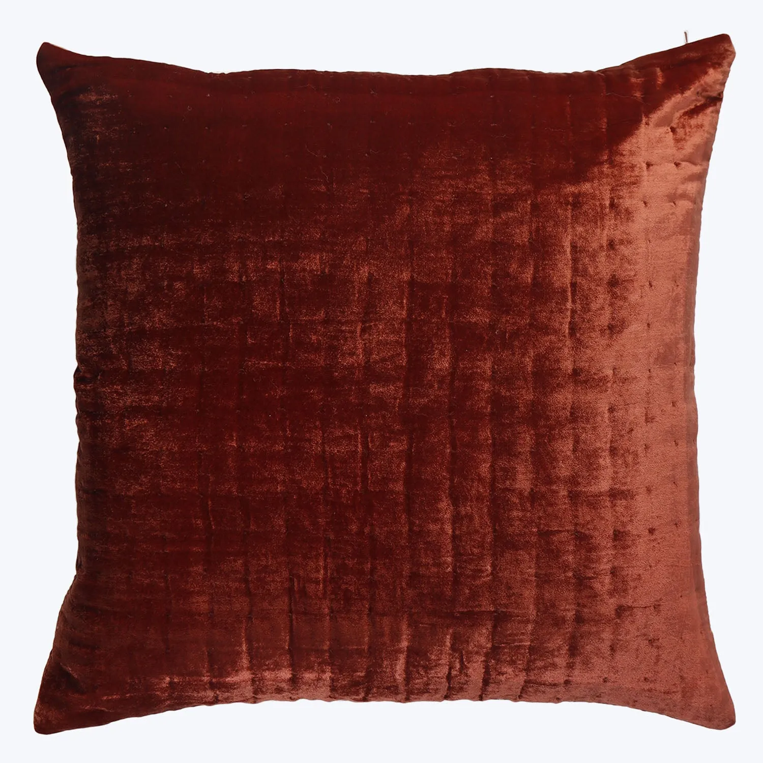 Luminous Quilted Velvet Euro Pillow