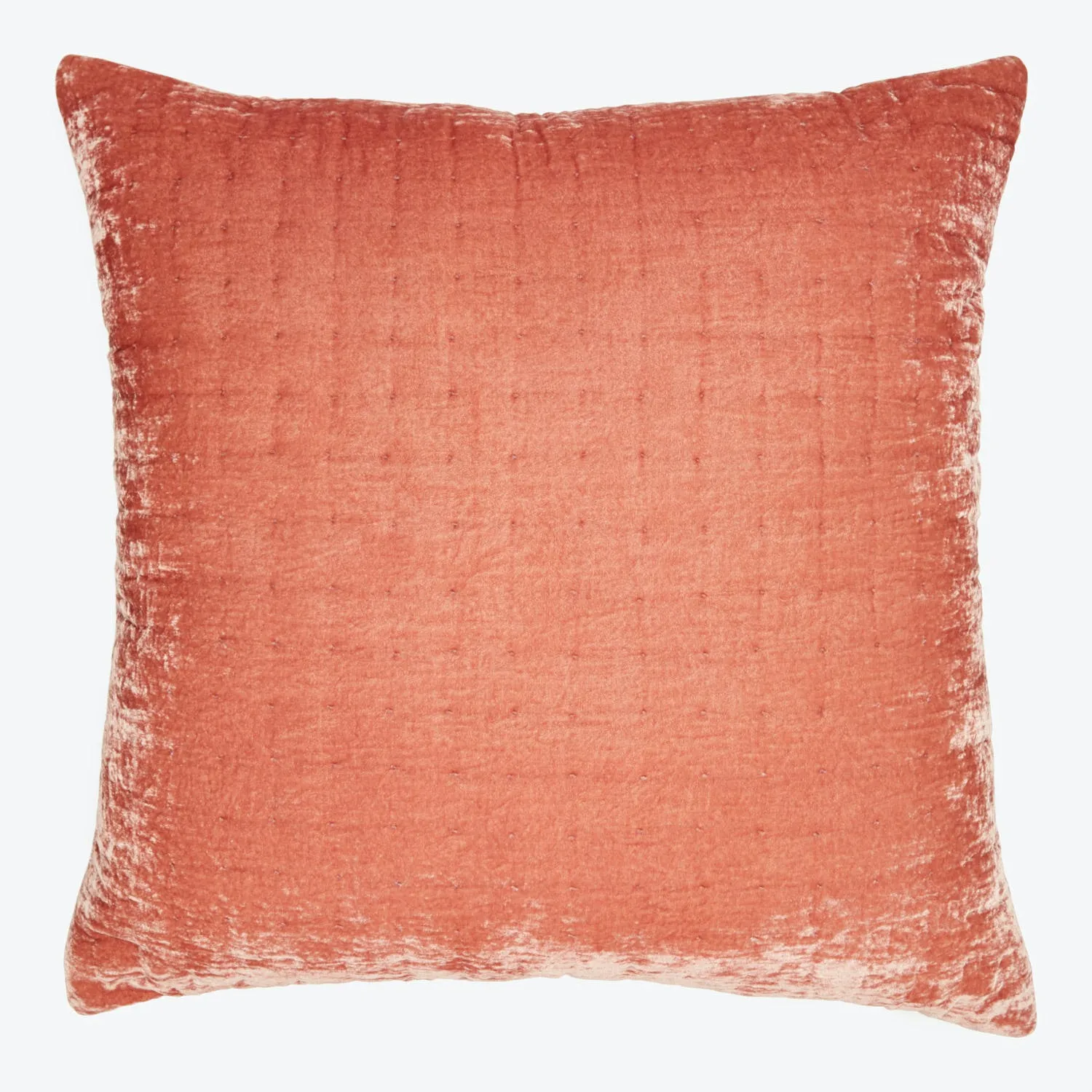 Luminous Quilted Velvet Euro Pillow