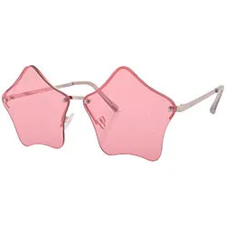 LUMINOUS Rimless Star-Shaped Glasses