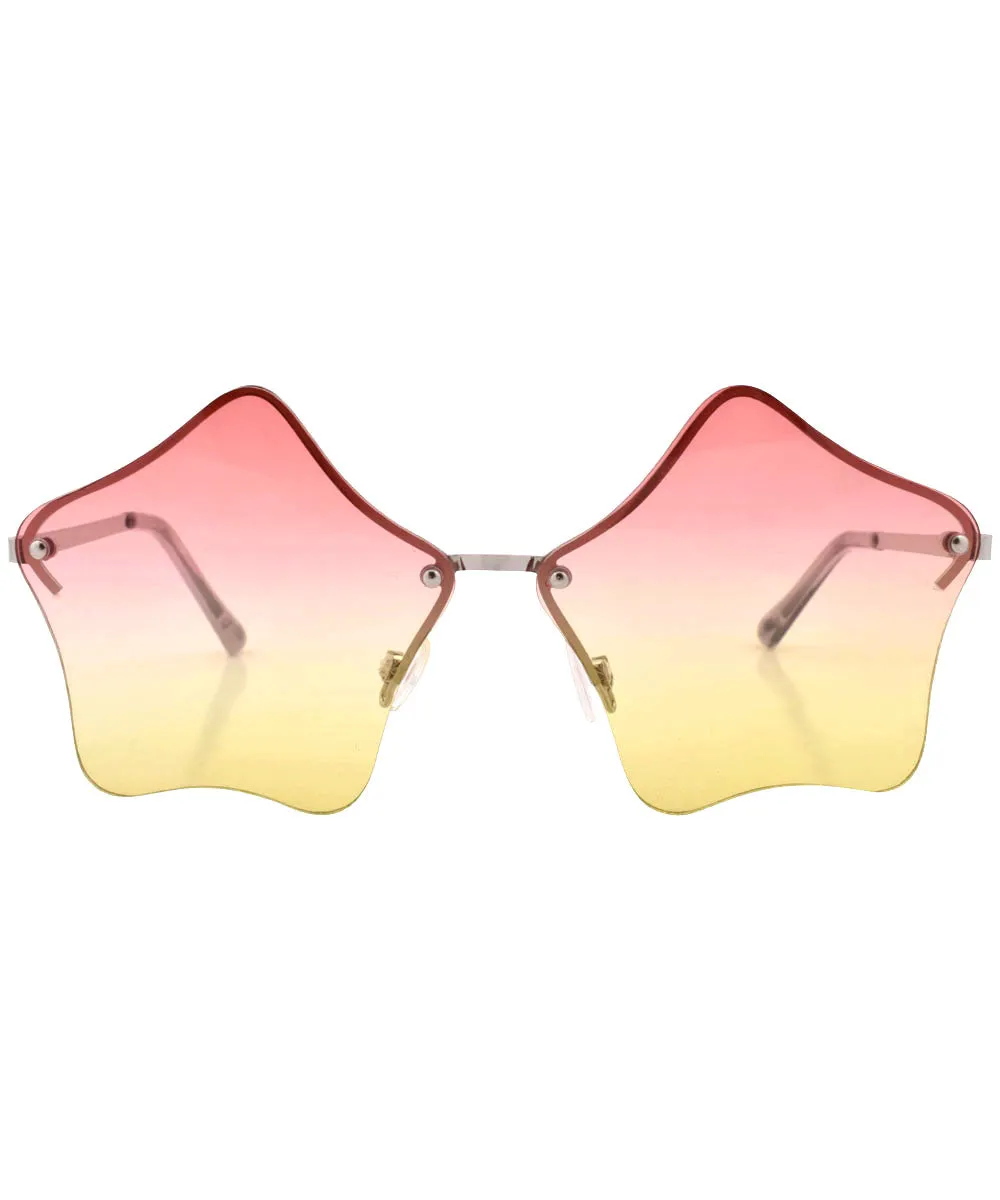 LUMINOUS Rimless Star-Shaped Glasses