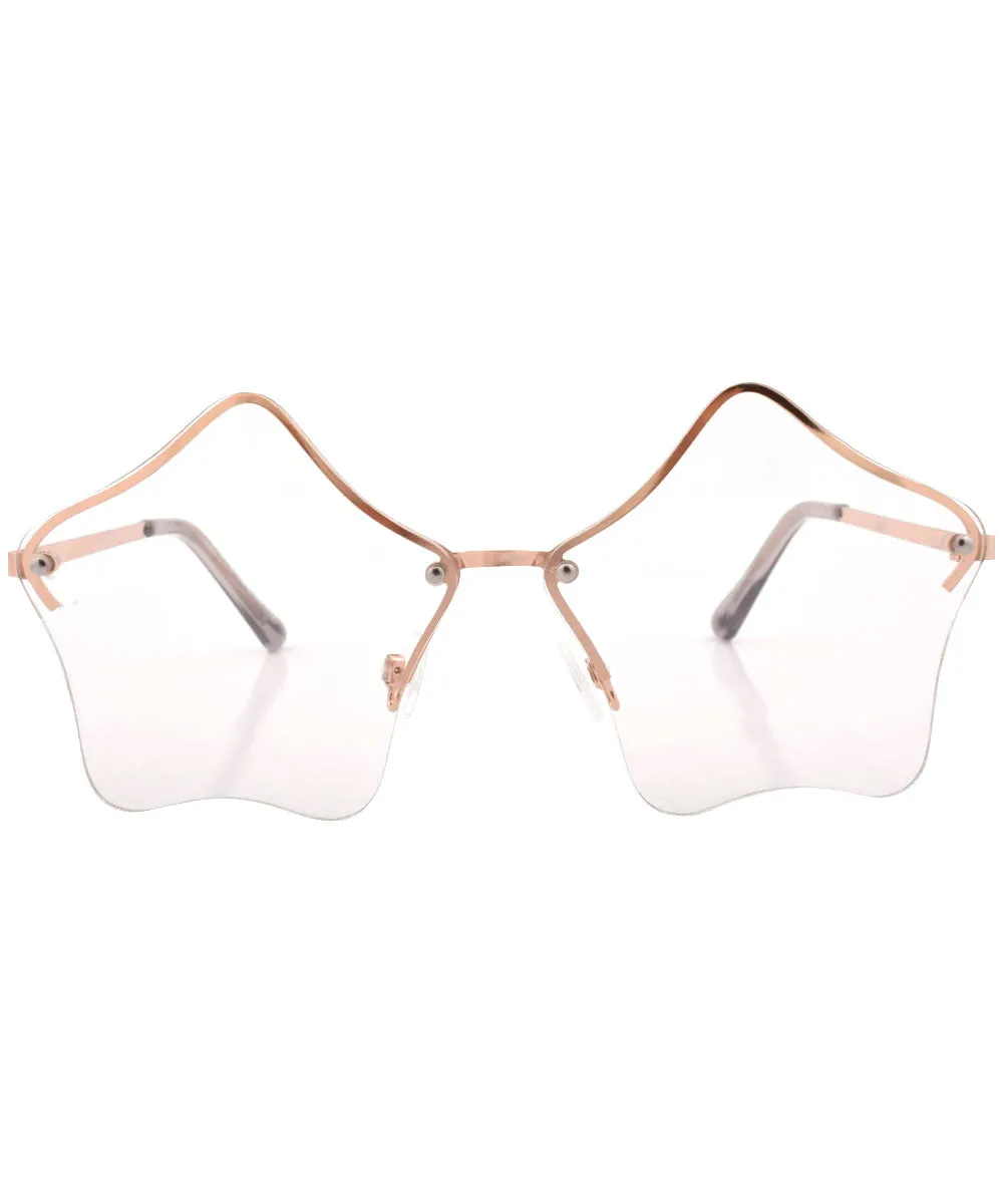 LUMINOUS Rimless Star-Shaped Glasses